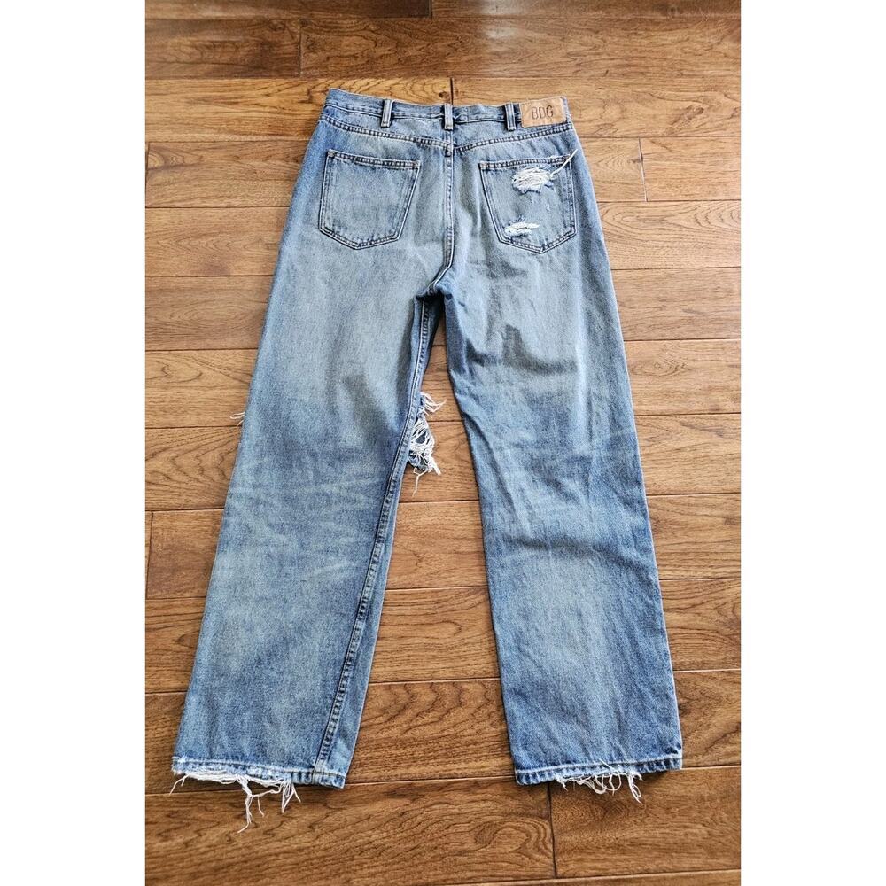 BGD Urban Outfitters Skate Fit Men's Denim Jeans Size 32x30 Distressed Grunge - Picture 5 of 7
